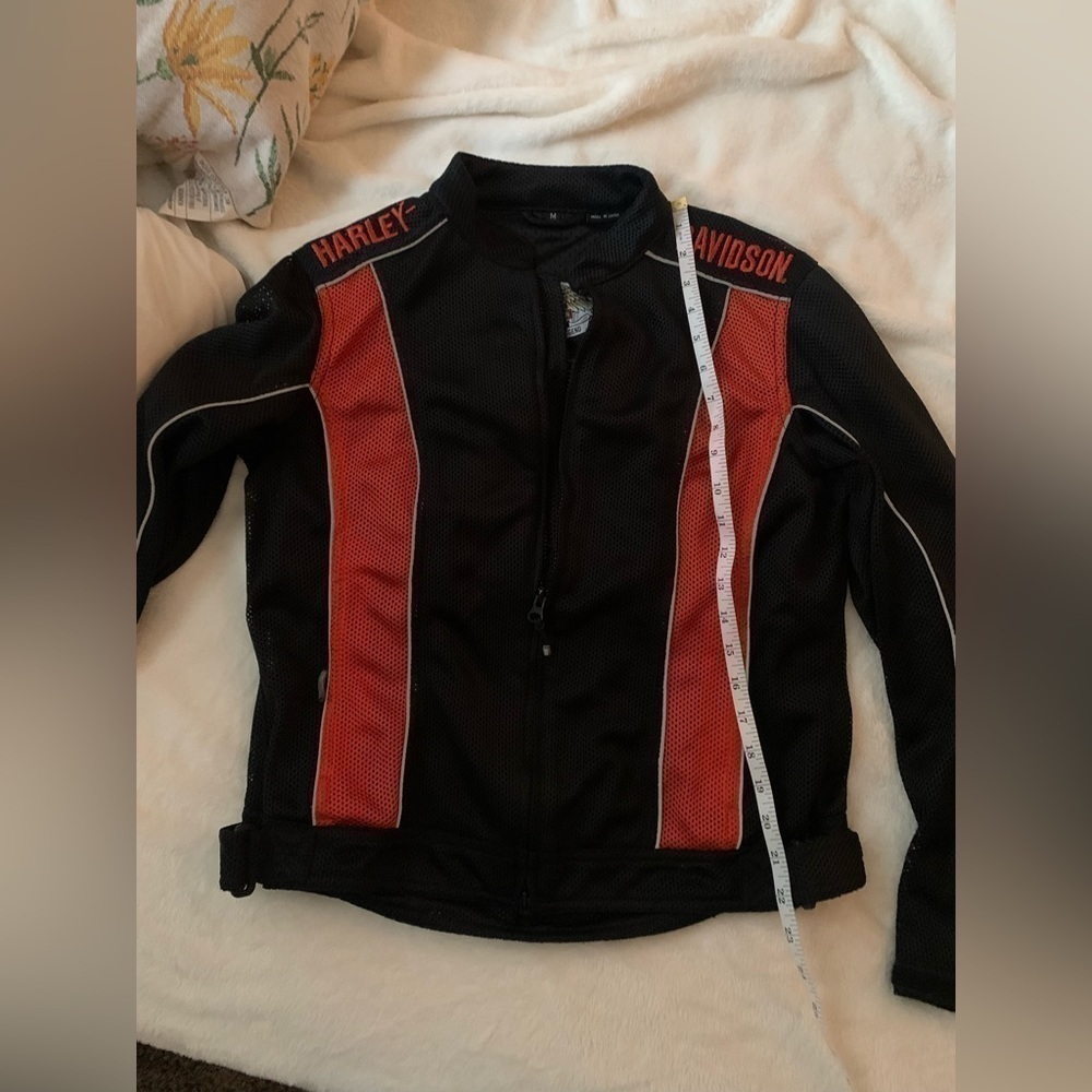 BHarley-Davidson RACING Black & Red Mesh Riding Jacket Sport - Picture 9 of 9